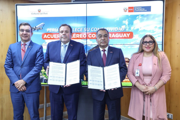 Memorandum de Entendimiento en transporte aéreo entre Paraguay y Perú 